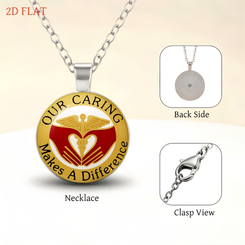 5pc Caduceus Themed Necklace, Earrings, Brooch & Bracelet Set
